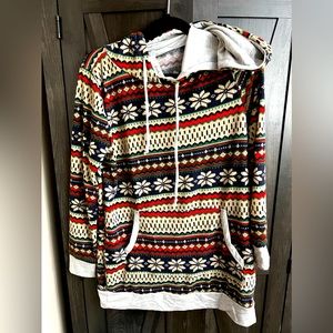 Hooded holiday sweat shirt